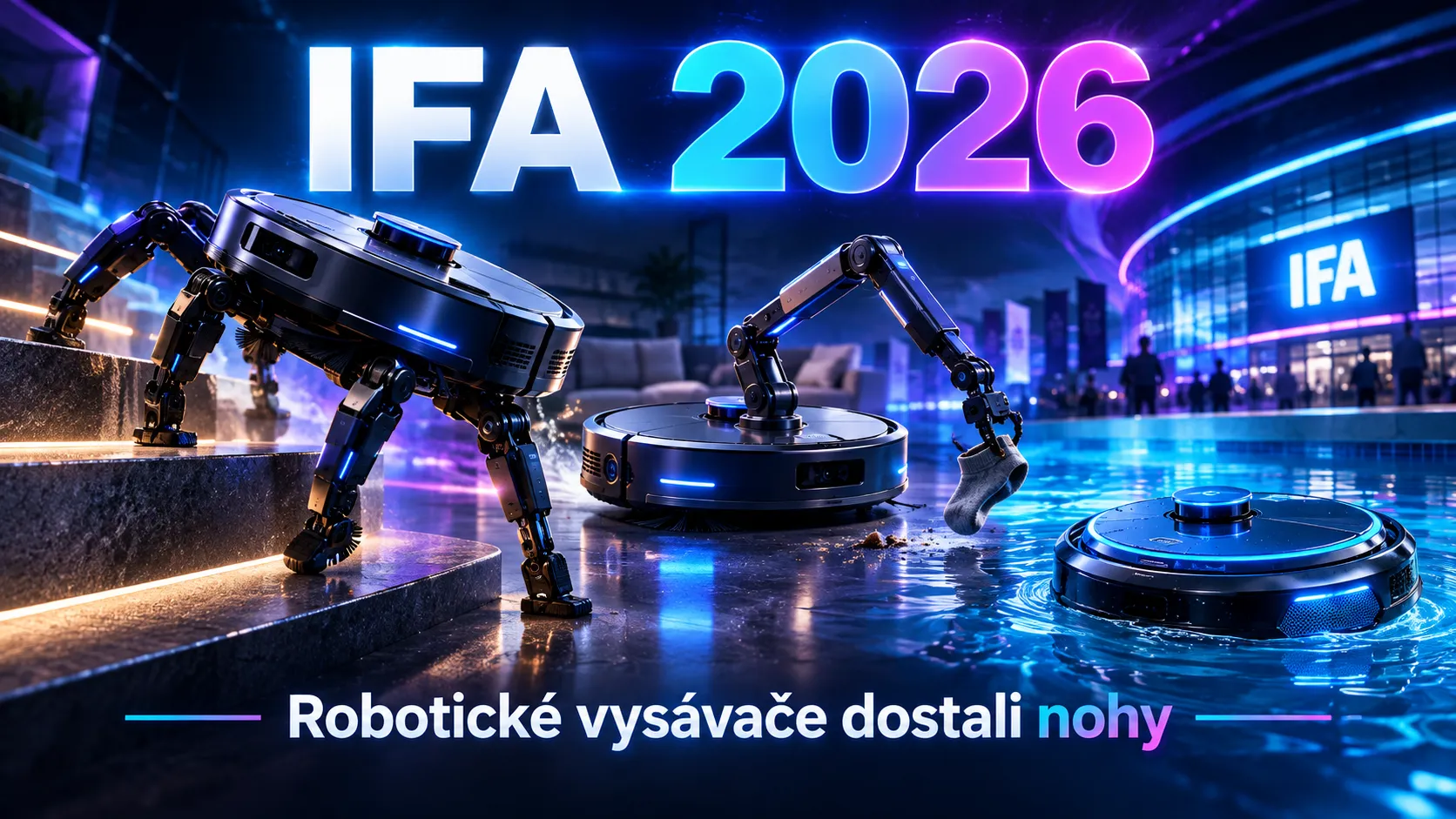 IFA 2026 — robotické vysávače na nohách
