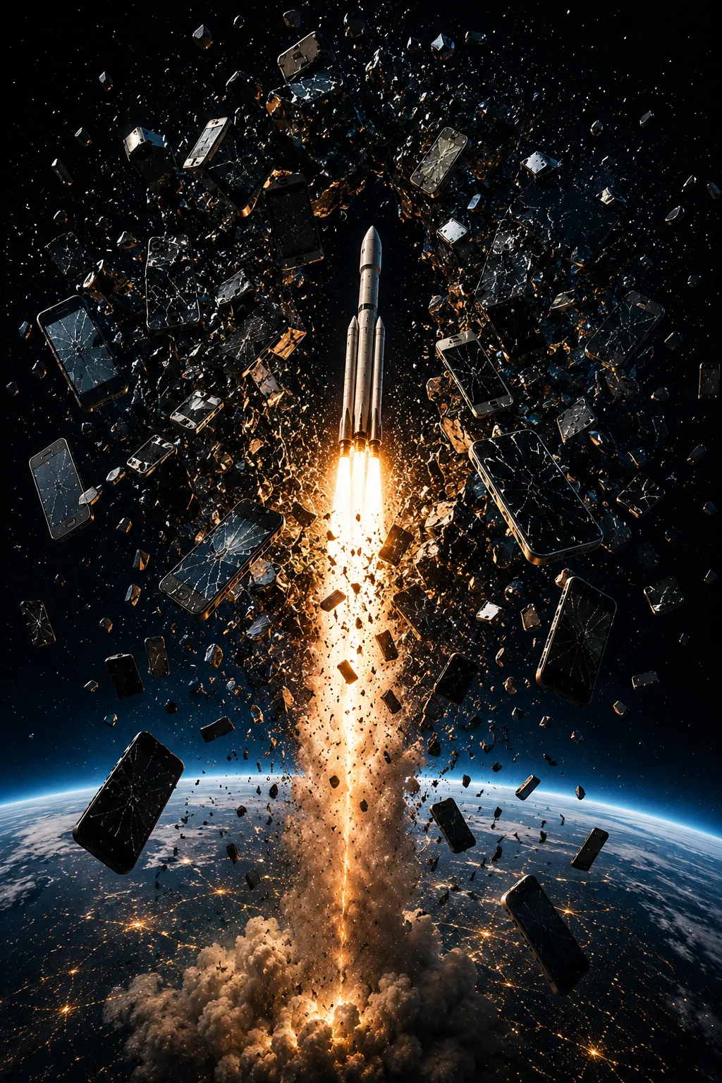 Raketa Falcon 9 a mobilné telefóny — porovnanie hodnoty opravy