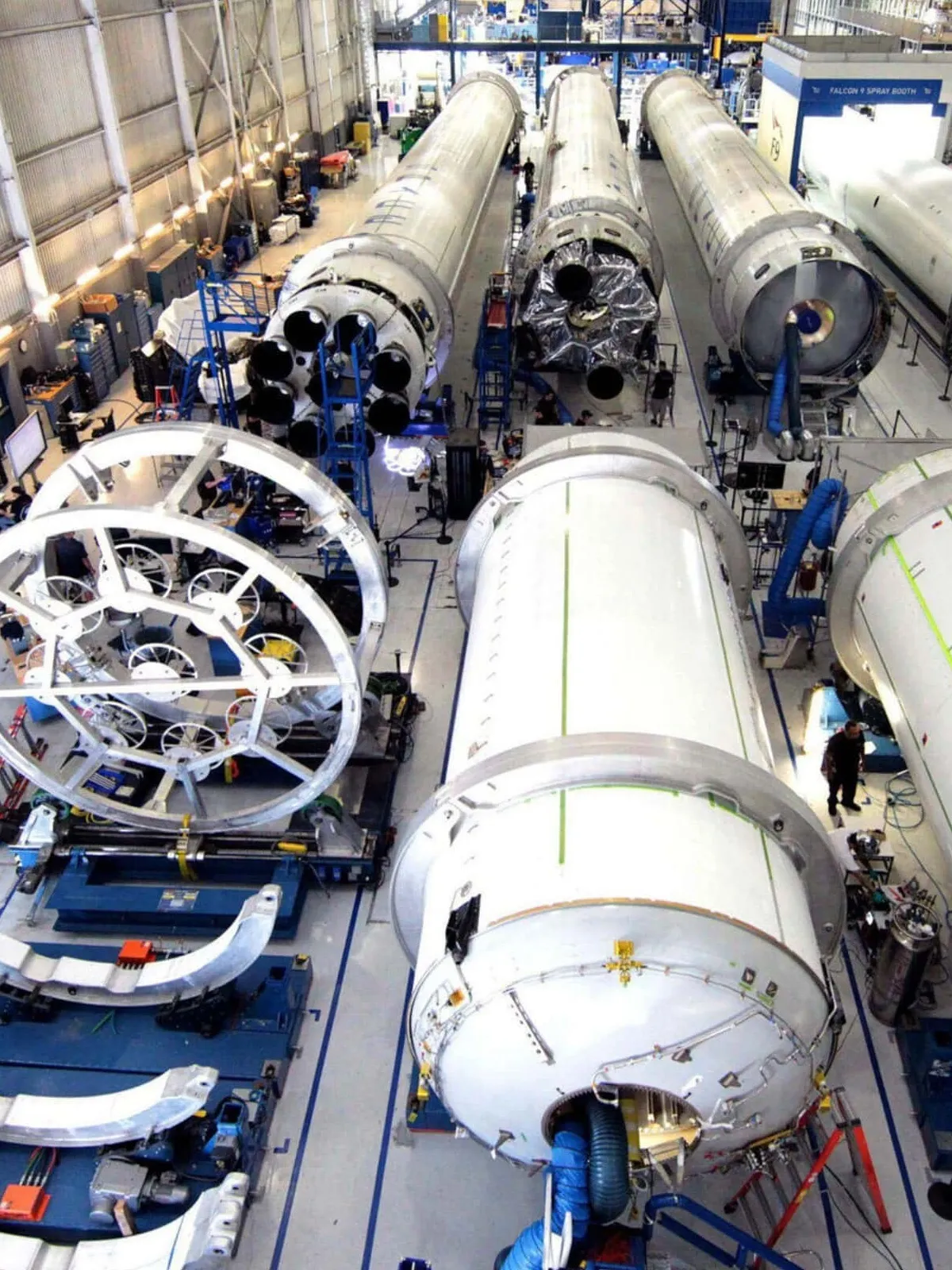 Falcon 9 pri štarte s Starlink satelitmi