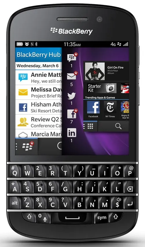 Servis mobilu BlackBerry Q10